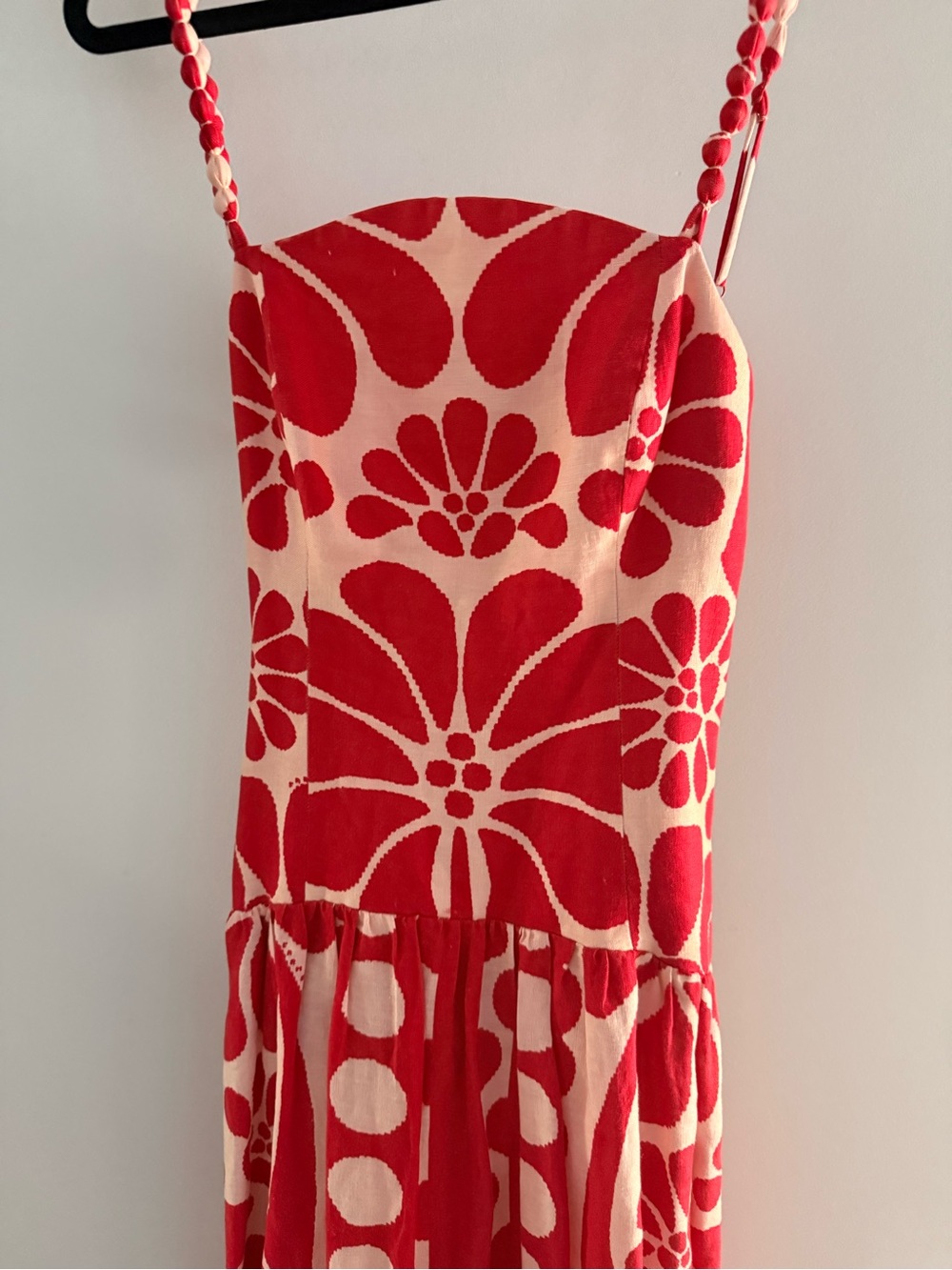 Farm Rio Palermo Red Sleeveless Dress M - Picture 5 of 8